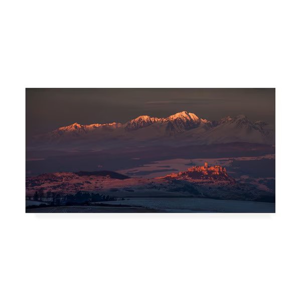 Peter Svoboda Mqep 'Lined With Light' Canvas Art, 12x24, Trademark Fine Art, Mfr#: 1X09712-C1224GG
